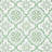 DRAPER JAMES Allover Geo Floral Bistro Bevel Edge Comfort Kitchen Mat, Seafoam Green, 20"x39"-123687350-123687351