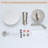 Faucet Modern Brushed Nickel Shower Faucet, Tub And Shower Trim Kit With Single-spray Touch-clean Brushed Nickel Round Shower Head, Brushed Nickel (valve Not Included)-121048423