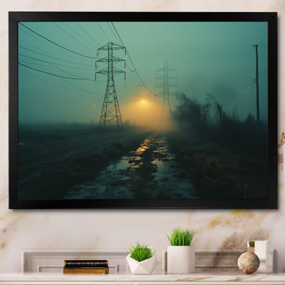 " Teal Tangle Power Lines Mystery "