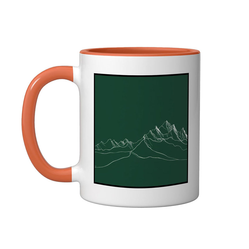 Ceramic Coffee Mug, Orange