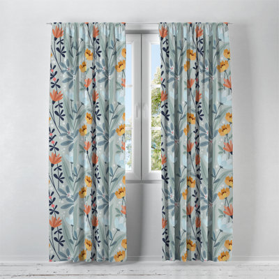 Semi Sheer Curtain Pair