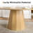 67 in. Pedestal Solid Wood Oval Dining Table Seats 6-632515349