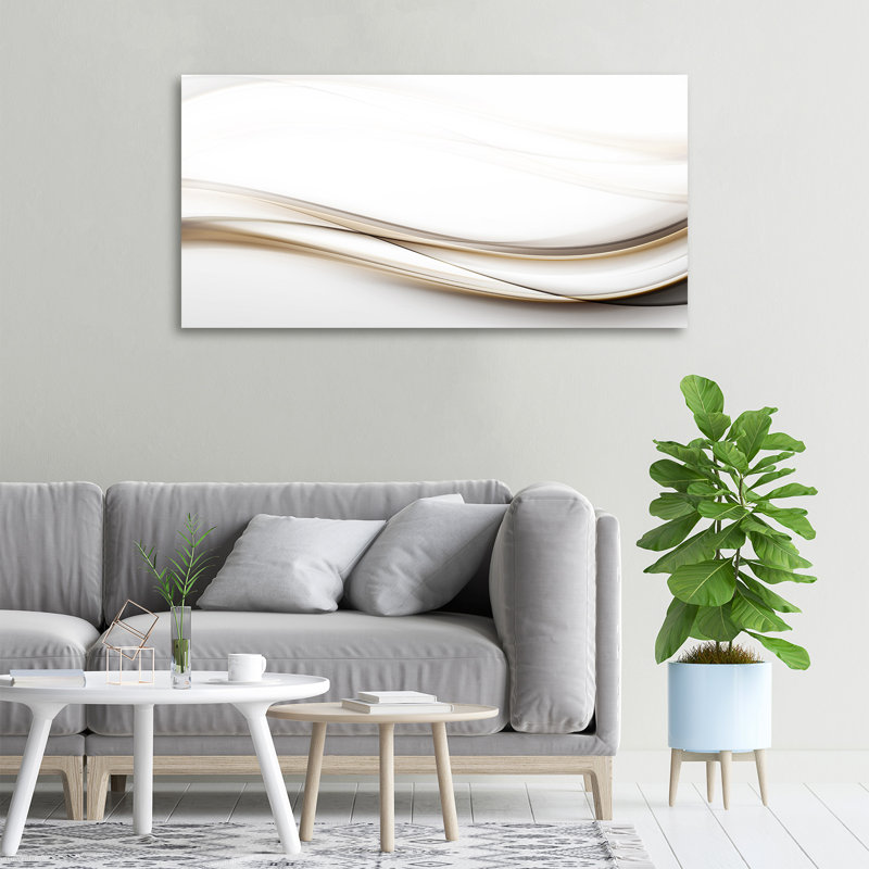 Waves Abstraction - Wrapped Canvas Print