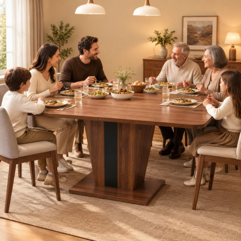 Table à manger extensible