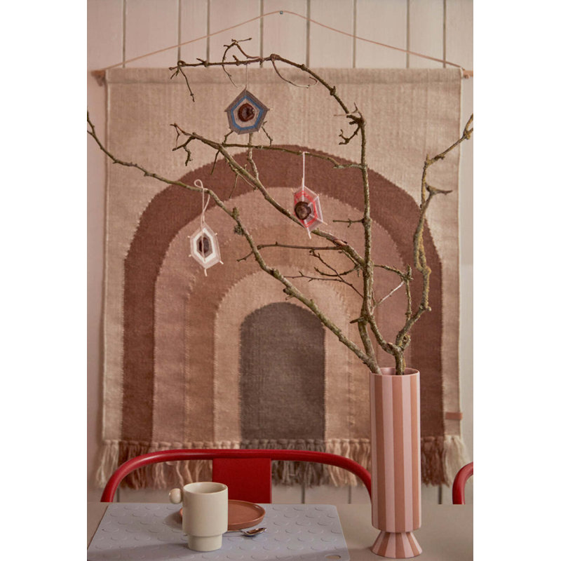 Dotto Silicone Rectangle Placemats, Clay