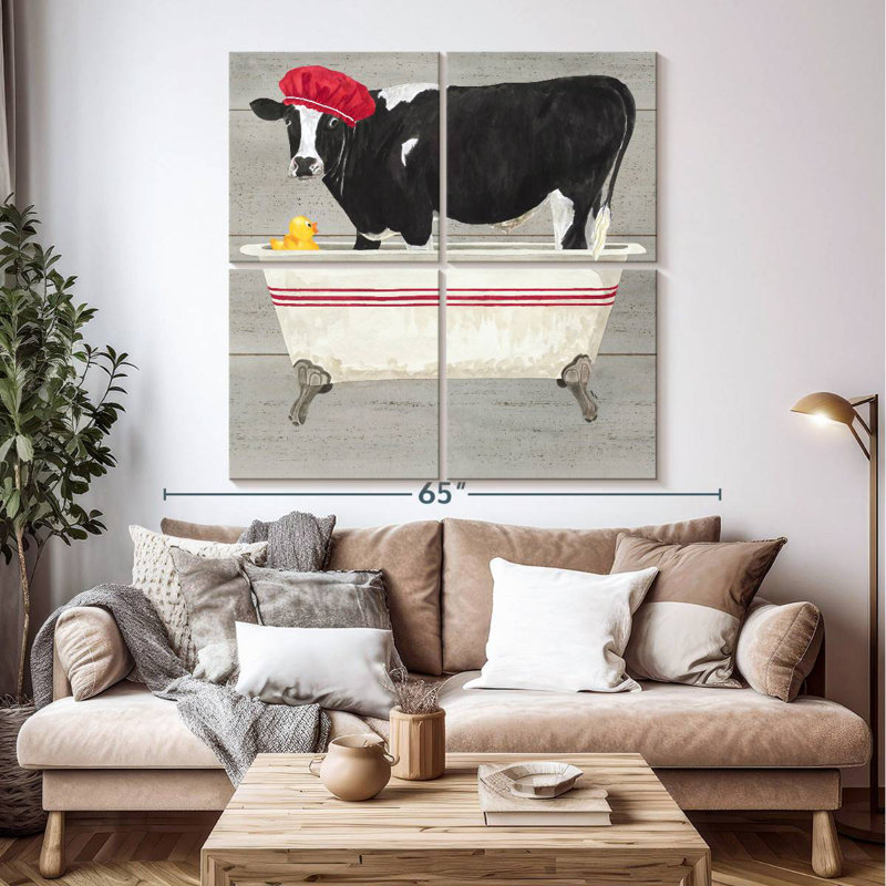 Ketti Bath Time For Cows Tub, 50" H x 50" W