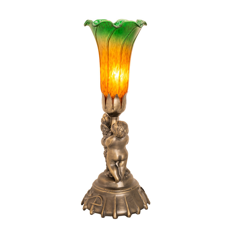 Table Lamp, Orange/Green