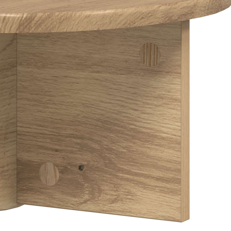Floating Shelf, 19cm H x 38cm W x 19cm D, Artisan Oak