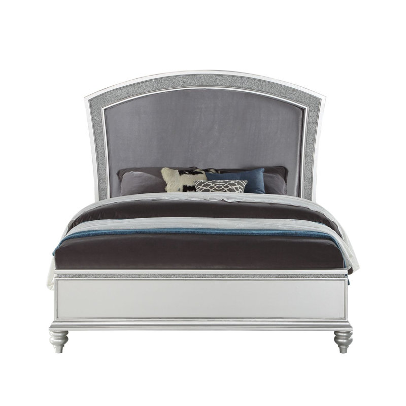 Upholstedred Bed Frame With Headboard, Queen