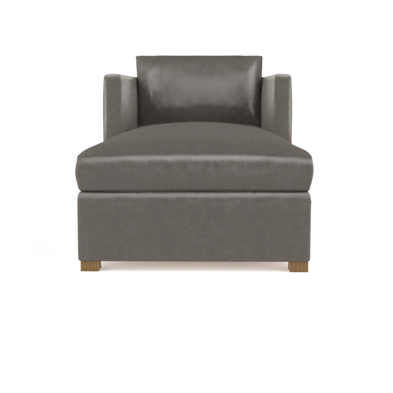Chaise longue Madison, Patiné, Cuir rétro ponce