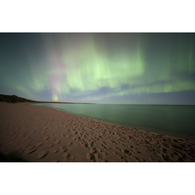 Northern Lights, Aurora Borealis par - Photographie sur toile tendue, L 36 po x H 24 po