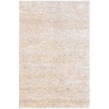 Hand Knotted Wool Area Rug in Ivory