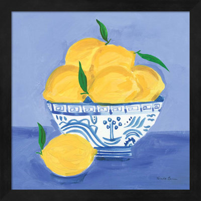 «Lemon Still Life» par Farida Zaman - impression encadrée