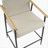 Counter Stool with iron frame-Set of 2-Espresso+Beige-1622922652
