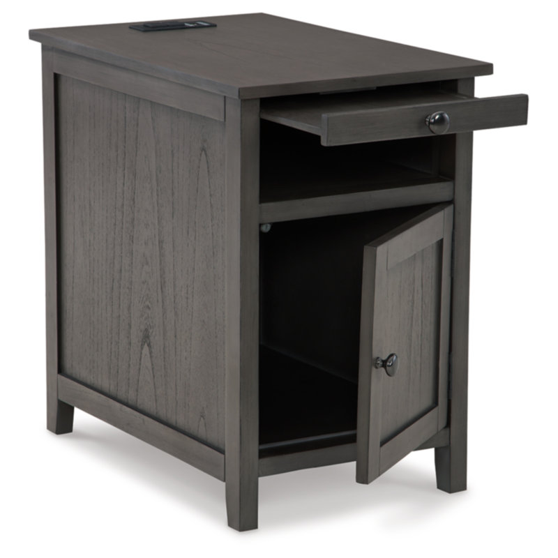 Table de bout haute Dalson 24 po, Gris