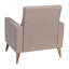 Chaise rembourrée Mid-Century avec pieds en bois-72947947