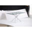 Table rectangulaire moderne en verre trempé et cadre en fer argenté-913351833-913351832