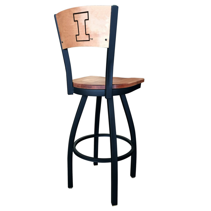 Tabouret tournant NCAA, Érable moyen, Golden Eagles de Marquette, Tabouret de comptoir (siège d'une hauteur de 25 p