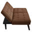Canapé-lit convertible avec futon, canapé-lit de 63 po avec dossier réglable à 5 positions, causeuse moderne pour petits espaces, lit d'invité et salon-531927717