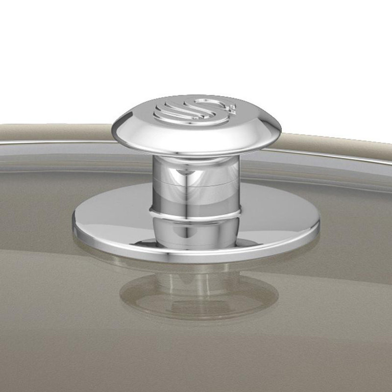 Swan Retro Slow Cooker with 3 Temperature Settings, Keep Warm Function, 6.5L, 320W, Grey