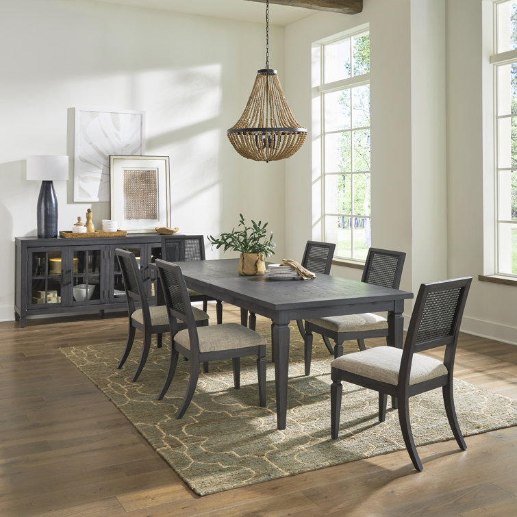 Vernet Piece Rectangular Dining Table Set w/ 20" Leaf
