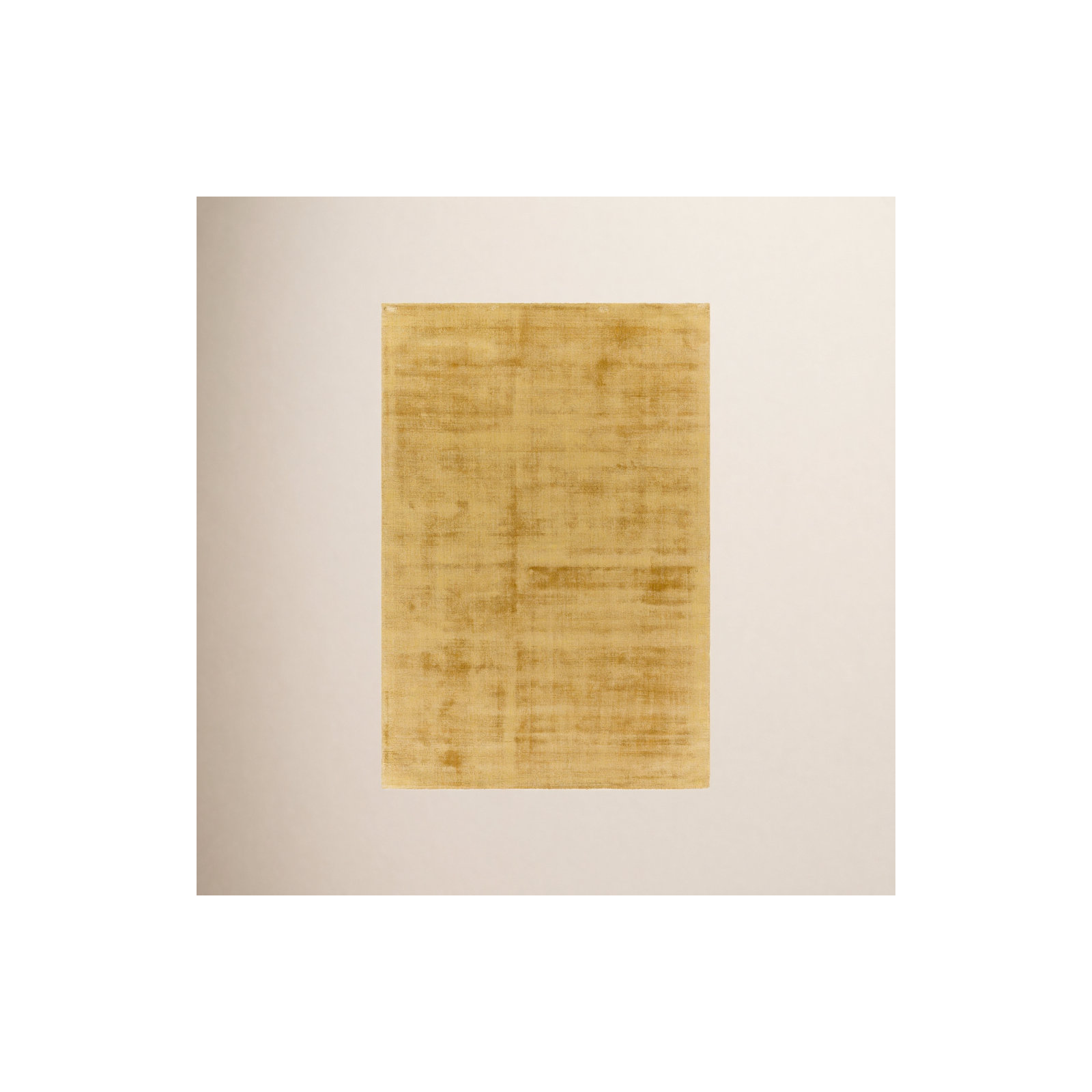 Fennel Hand Loomed Viscose Yellow Rug, Rectangle 8' x 10'