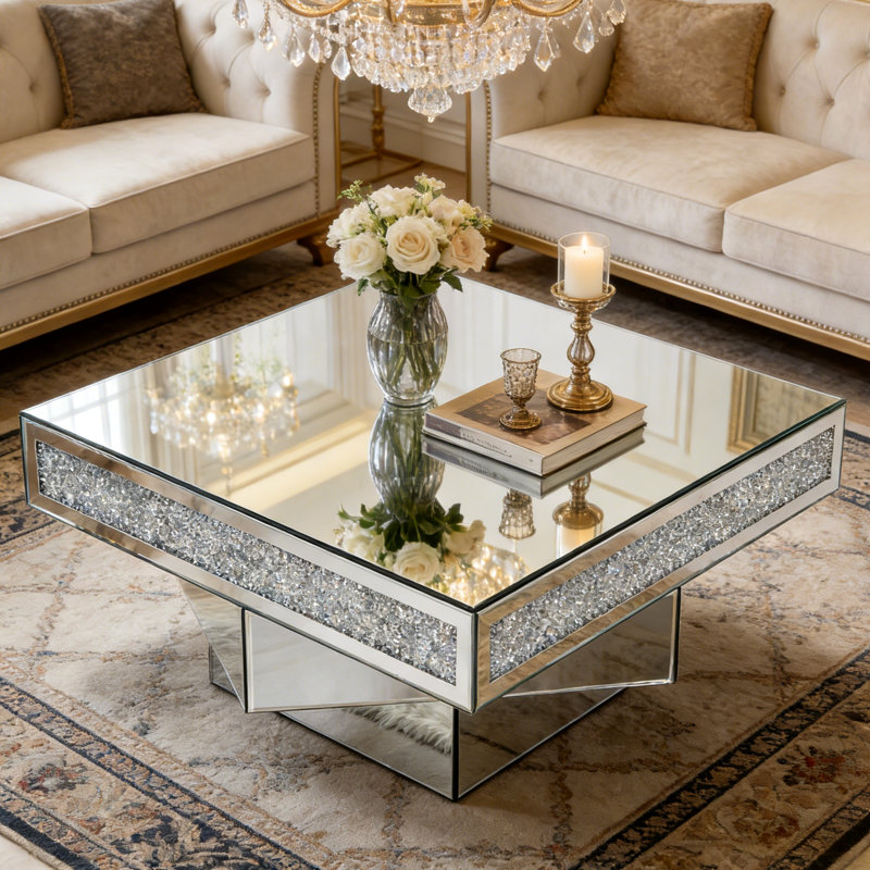 Fahd Mirrored Coffee Table