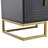 Modern TV Stand With Metal Legs And Gold Handles For Tvs Up To 80'', Media Console Table With Cabinets And Adjustable Shelves, Luxury TV Cabinet With Geometric Lines For Living Room-804583394