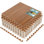 Carreaux de sol en mousse de grain de bois imperméable Sorbus, 24 tuiles, 96 pieds carrés, emboîtable, pacane