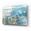  «Play In The Pool At Penzance» par Serena, art mural en verre acrylique, 16 po x 12 po