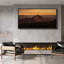 "Sedona Rock Mountains at Sunset", art mural sur toile - Photographie de paysage désertique chaleureux pour décor Sud-Ouest-116517575-116517574