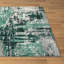 Tapis abstrait vert en polypropylène Sharoya-1325289143