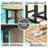 31.5 Inch All-Weather Patio Bar Table, Round HDPE Outdoor Table