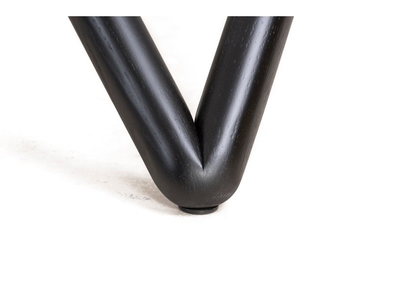 Table de bout haute Quasar, Black, 22" H x 19" W x 19" D