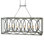 New Orleans 8 - Light Kitchen Island Rectangle Chandelier