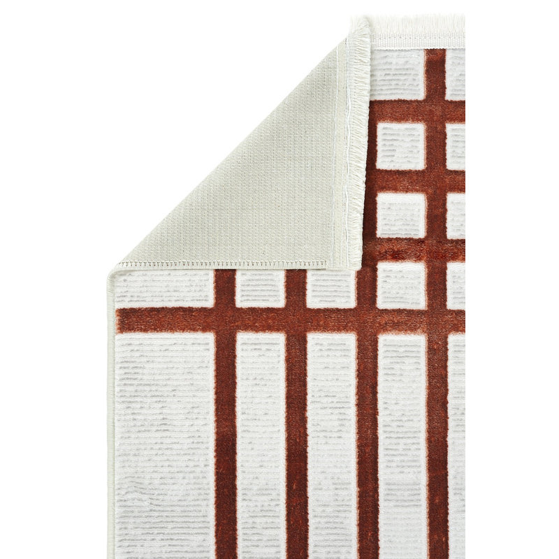 Rheanon Solid Colour Machine Made Indoor / Outdoor Area Rug, Runner 100 x 200cm