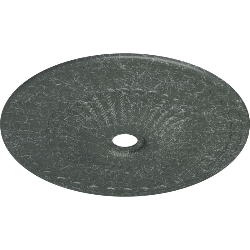 Médaillon de plafond Endurathane Melonie, DE 36 1/4 po x P 1 7/8 po (pour auvents jusqu'à 6 1/4 po), finition bronze peinte à la main