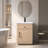24'' Free Standing Single Bathroom Vanity with Ceramic Top-114248498