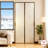 Heavy Duty Magnetic Insulated Door Curtain White Thermal Draft Stopper For Doors, Blocks Cold & Noise, (Silver, W44*H83In 1 Panel)-691805754