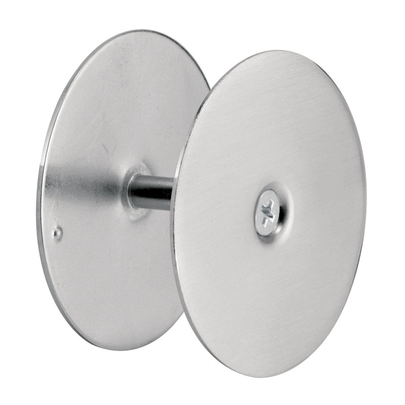 Plaque de recouvrement à trou, acier inoxydable, nickel satiné (paquet simple) de 2 5/8 po, Nickel satiné