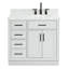 Meuble-lavabo simple en bois massif 36 po Tidworth avec plateau en marbre de Carrare 1,5 po-1579771823-1546052622-1546052621