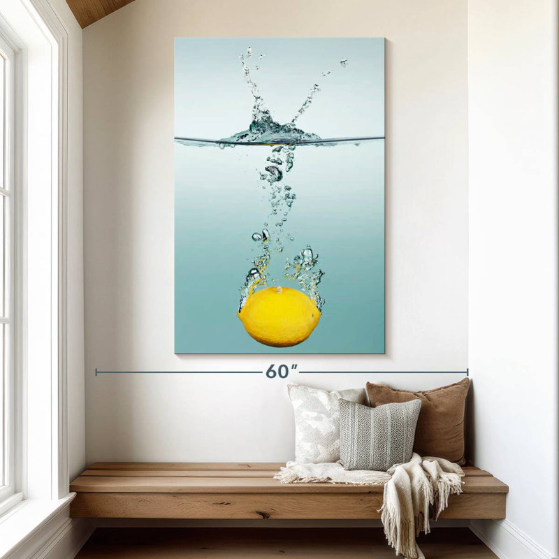 Yarlin Lemon Splash, 51" H x 34" W