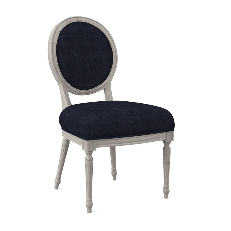 Chaise d'appoint Dauphin, Bisque, Ébène Margaret