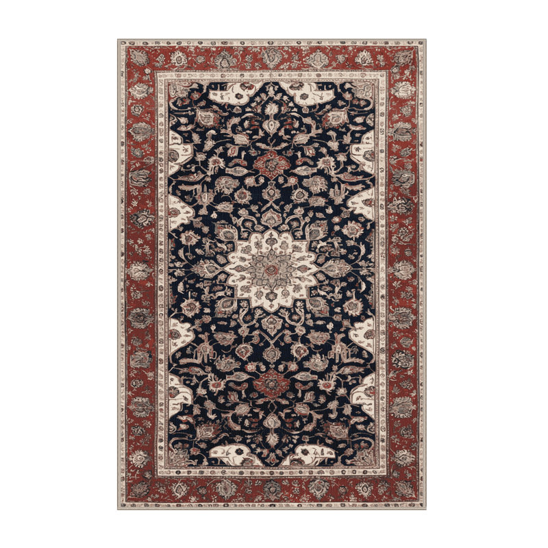 Tapis brun lavable à la machine, Rectangulaire 8 pi x 10 pi