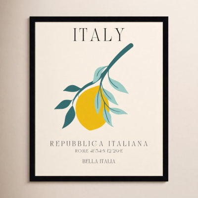 Mirando "Italy Travel Poster" Print