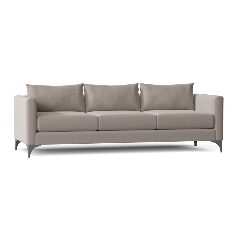 Vess Upholstered 87'' Sofa, Crafty Cement