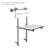 Seachrome Portable Hanging Profile Bench Shower Seat with 18-inch Grab Bar, Grab Bar Supported-128300513