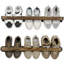 6 Pair Solid Wood Shoe Rack