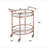 Lakelyn Clear Glass Finish Serving Cart