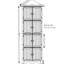 Grande armoire en chêne à 8 portes - Rehaussez votre espace de rangement et de décoration de 72 po avec une finition élégante
